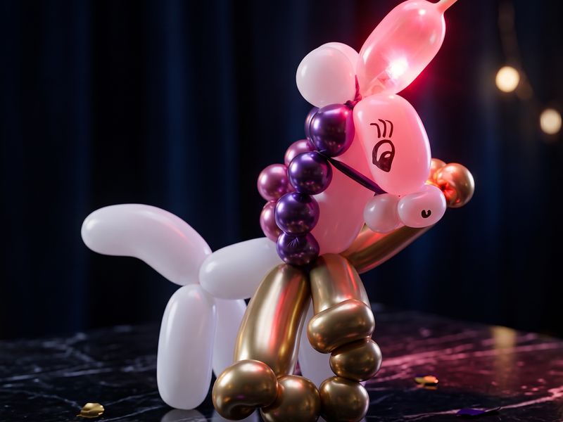 Ballonfigur: Eni das Einhorn