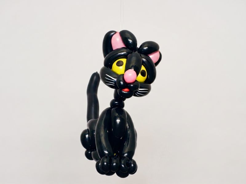 Ballonfigur: Die schwarze Katze